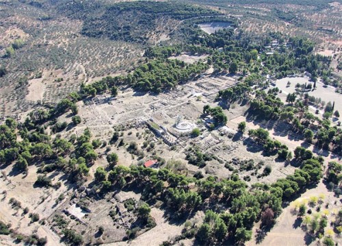 Αερολήψη Αρχαιολογικός χώρος αρχαίας Επιδαύρου.
